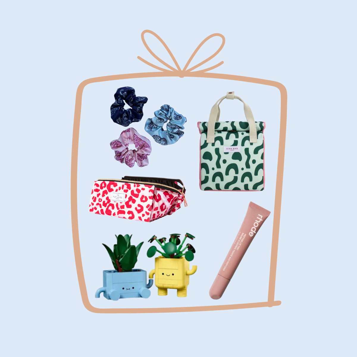5 gifts under £30 on a blue background with a present icon