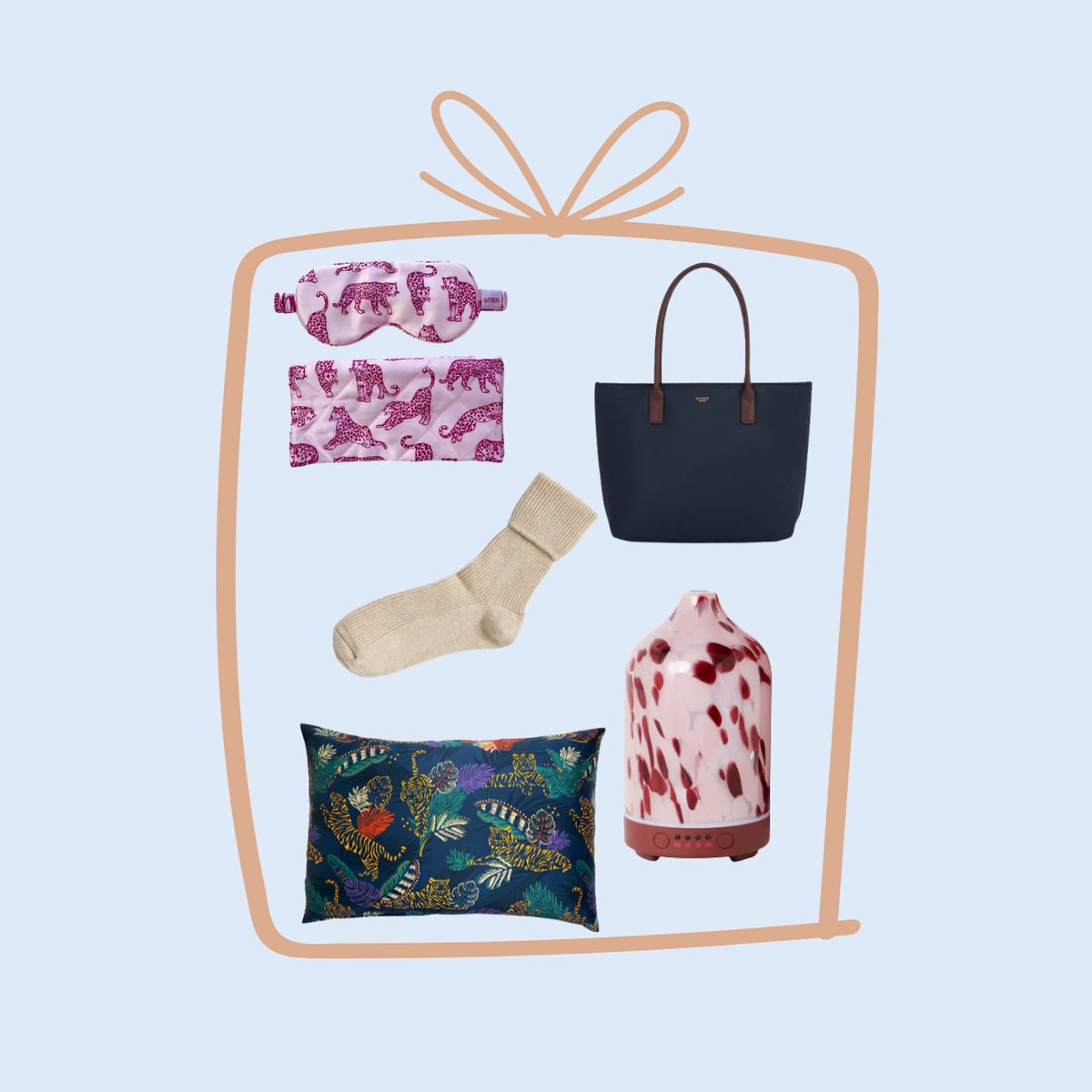 5 gifts for your mother in law on a blue background with a present icon