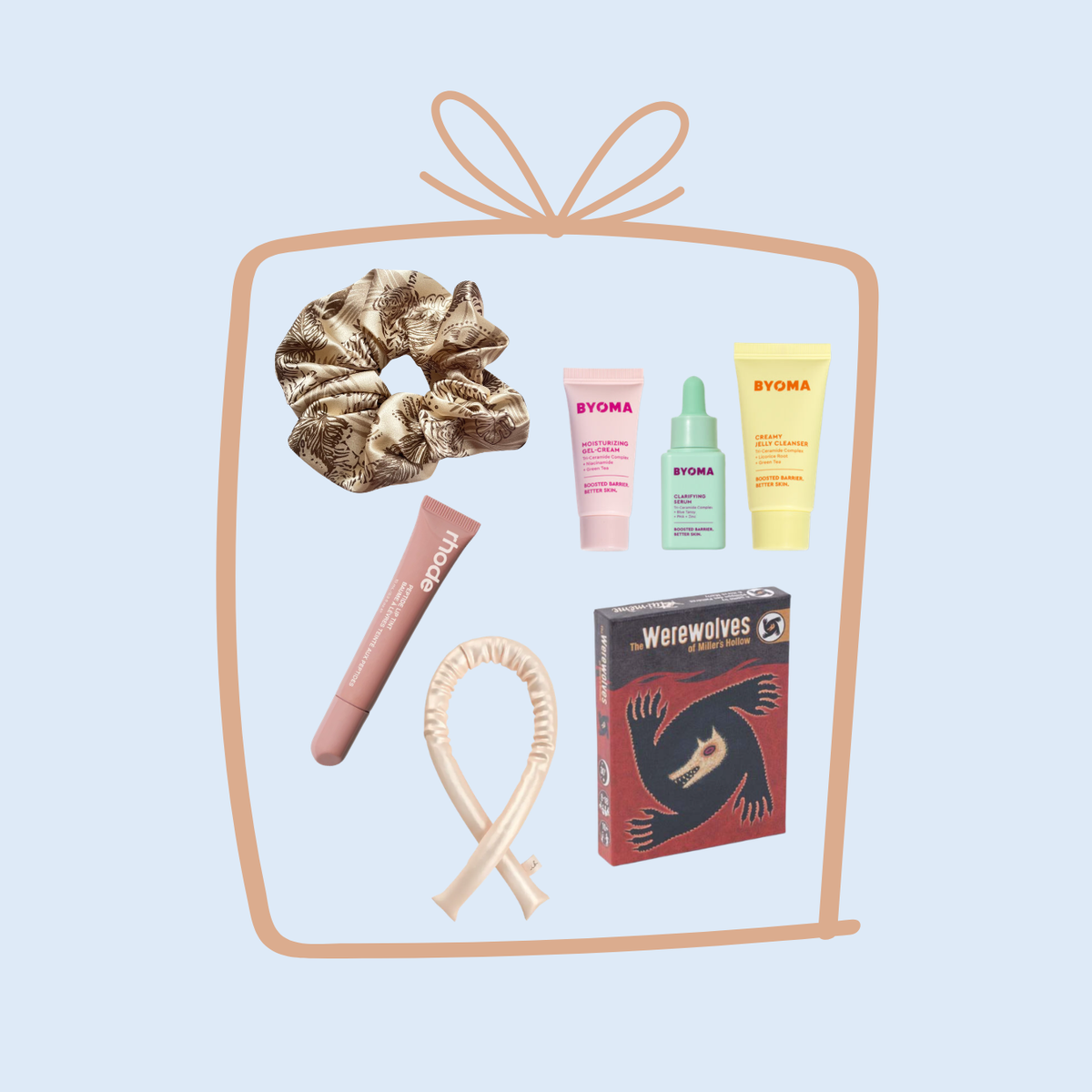 5 gift ideas for teens on a blue background