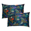 Tiger Print Pure Mulberry Silk Pillowcase Pair